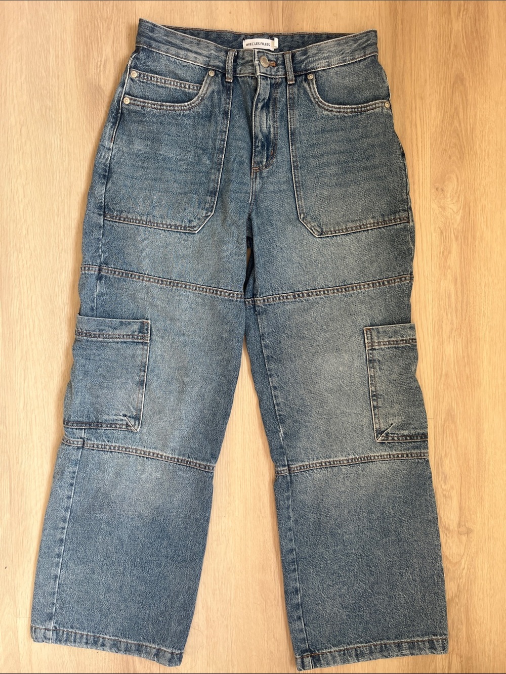 Anthropologie Avec Les Filles Wide leg Cargo Jeans